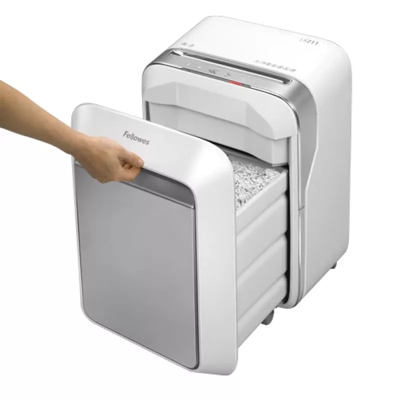 Fellowes LX Series Powershred LX21 Distruggidocumenti micro-taglio grigio, bianco