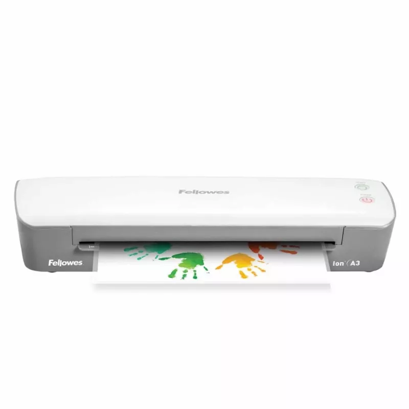 Fellowes Plastificatrice Ion A3, 31,8 cm, plastificatrice a caldo, 300 mm/min, 0,4 mm, A3, bianco