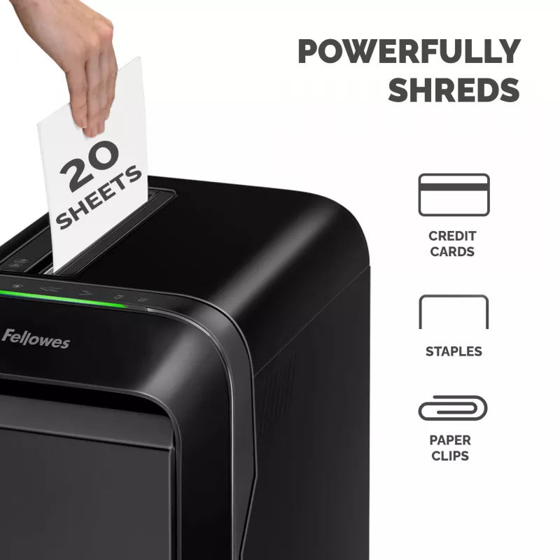 Fellowes LX Series Powershred LX220 Distruggidocumenti 65 dB nero