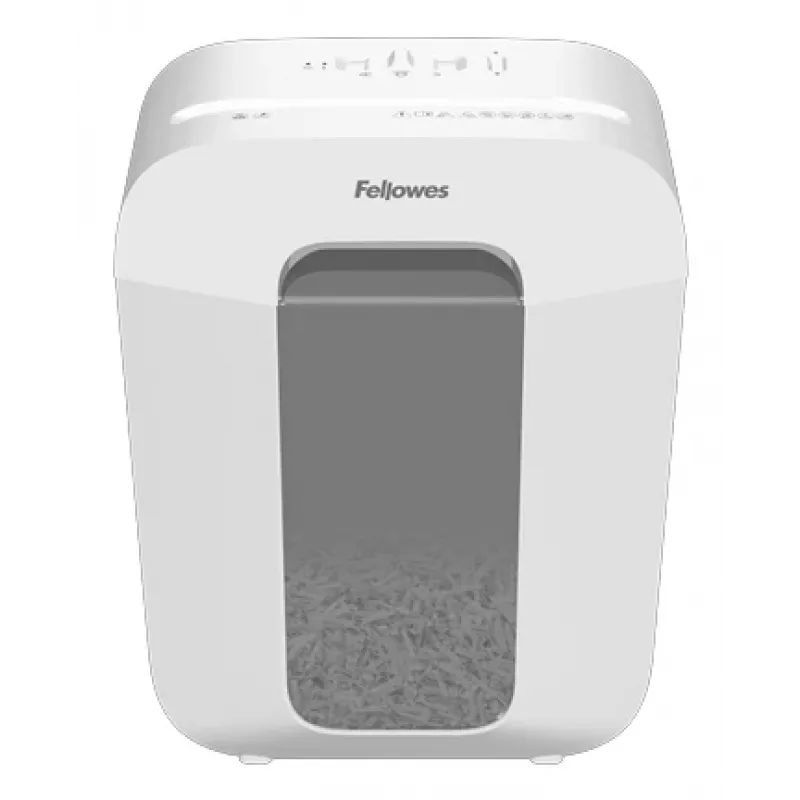 Fellowes LX Series Powershred LX50 (bianco) Distruggidocumenti a taglio particellare – blocco di sicurezza brevettato