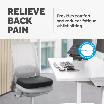 Fellowes Cuscino per sedia da ufficio Breyta cuscino comfort con incavo per il coccige