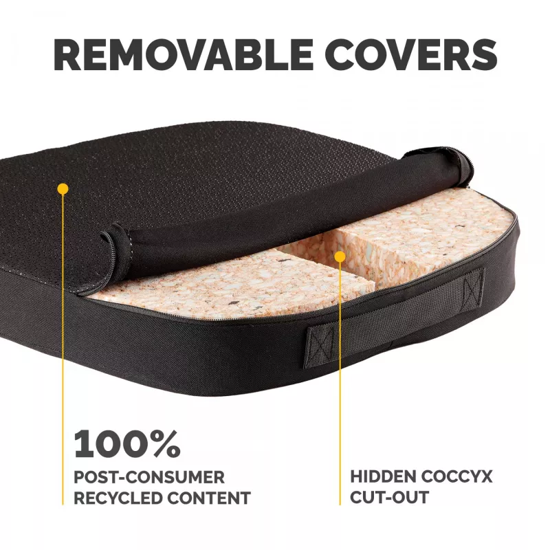 Fellowes Cuscino per sedia da ufficio Breyta cuscino comfort con incavo per il coccige