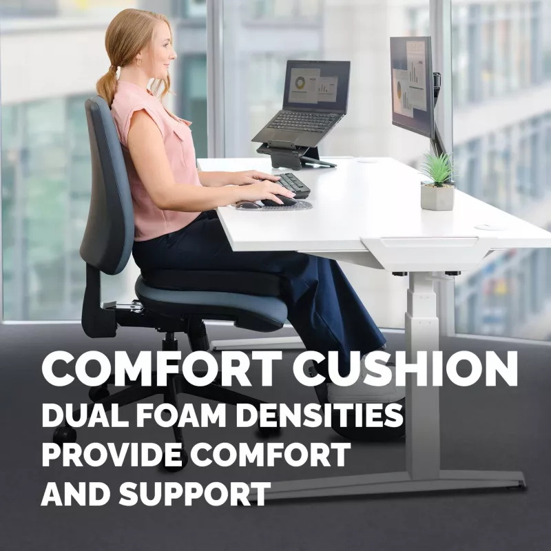 Fellowes Cuscino per sedia da ufficio Breyta cuscino comfort con incavo per il coccige