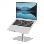 Fellowes Alumia Laptop-Riser – supporto per laptop da scrivania, dimensione max 15 pollici, peso max 5 kg, argento