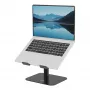 Fellowes Alumia Laptop-Riser – supporto per laptop da scrivania, dimensione max 15 pollici, peso max 5 kg, nero
