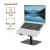 Fellowes Alumia Laptop-Riser – supporto per laptop da scrivania, dimensione max 15 pollici, peso max 5 kg, nero