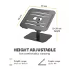 Fellowes Alumia Laptop-Riser – supporto per laptop da scrivania, dimensione max 15 pollici, peso max 5 kg, nero