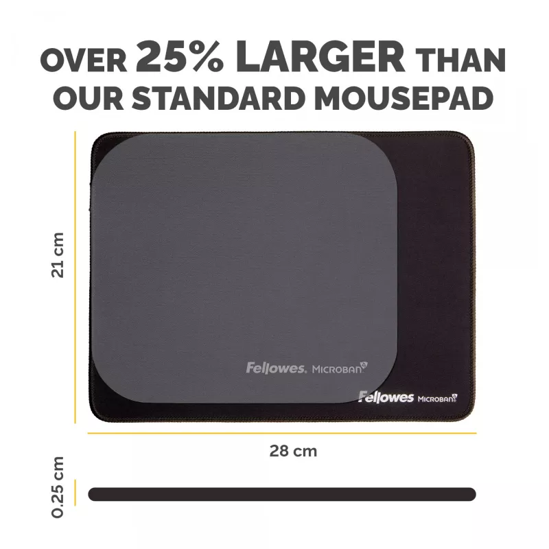 Fellowes Breyta 100138995 Tappetino per mouse nero