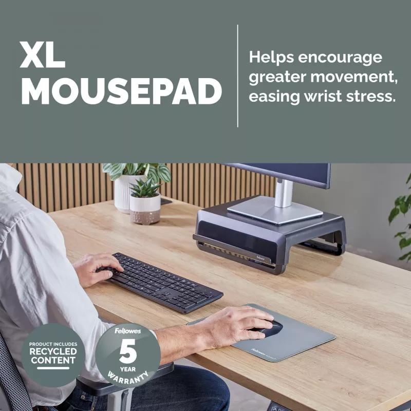 Fellowes Breyta (New) XL Tappetino per mouse Marine Blue