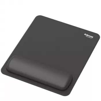 Fellowes Breyta Tappetino per mouse con poggiapolsi tappetino per mouse poggiapolsi con protezione antibatterica tappetino per mouse ergonomico nero