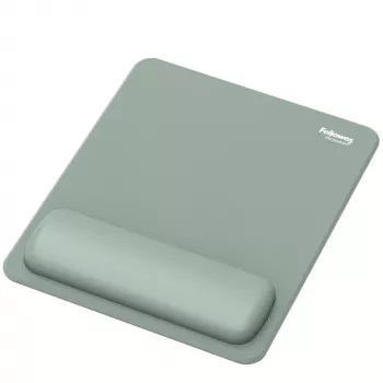 Fellowes Breyta Poggiapolsi per tappetino per mouse poggiapolsi per tappetino per mouse con protezione antibatterica tappetino per mouse ergonomico salvia