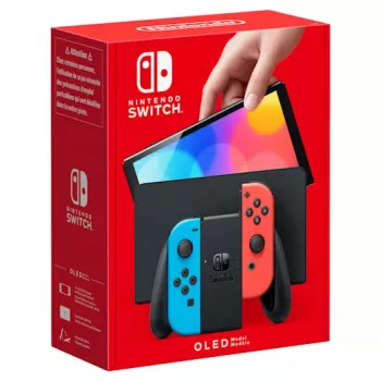 Nintendo Switch OLED, Nintendo Switch, NVIDIA Custom Tegra, blu, rosso, analogico/digitale, tasto Home, tasto Power, tasti