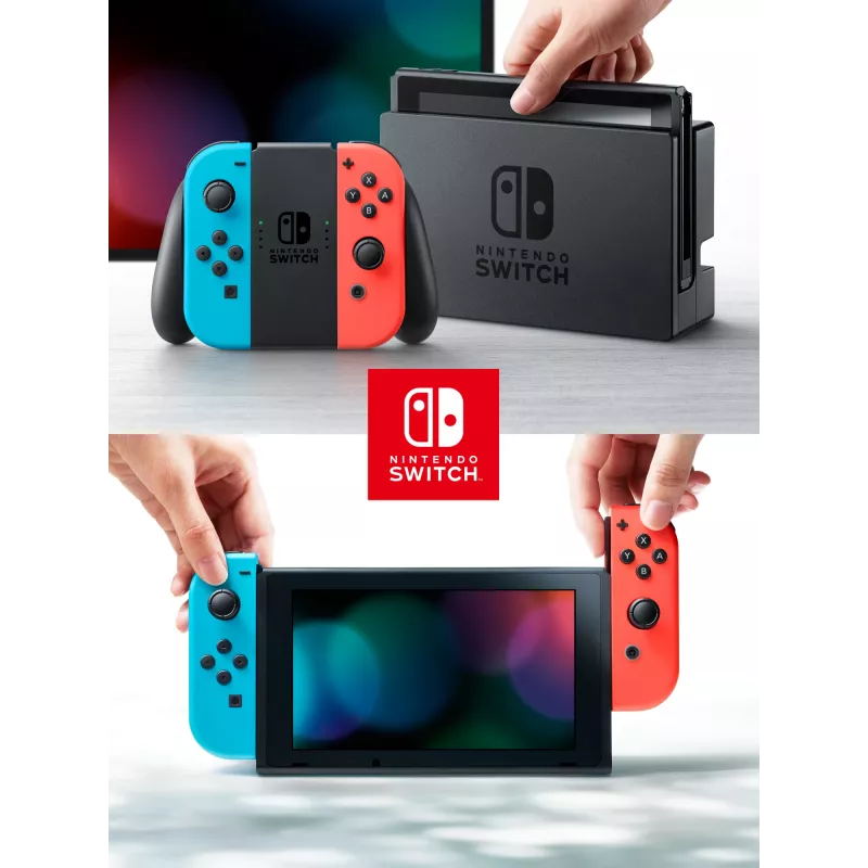 Nintendo Switch console portatile 15,8 cm (6,2 inch) 32 GB touchscreen WLAN blu, grigio, rosso