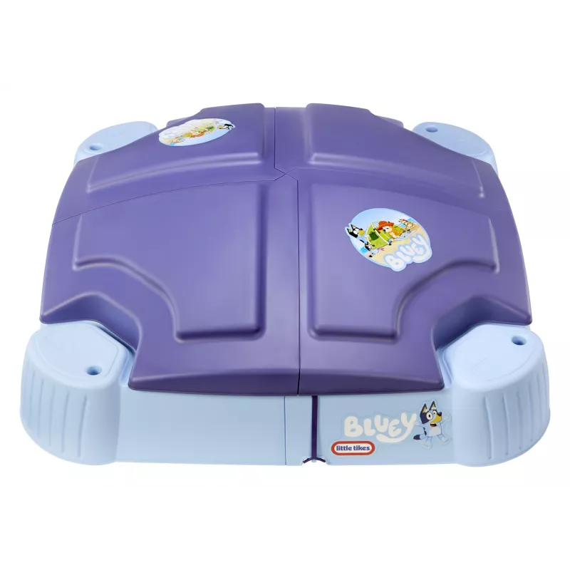 Little Tikes Bluey Beach Day sabbiera, quadrata, plastica, blu, sabbiera