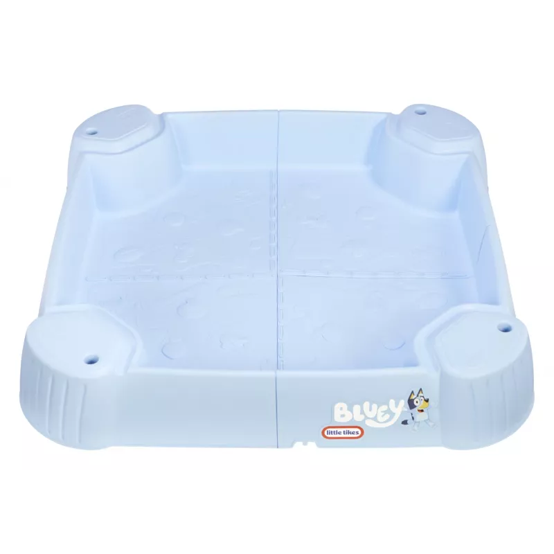 Little Tikes Bluey Beach Day sabbiera, quadrata, plastica, blu, sabbiera
