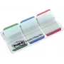 3M 686L-GBR foglietti per note rettangolare blu, verde, rosso 22 fogli autoadesivi