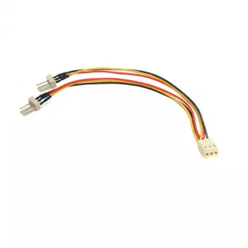 StarTech.com cavo distributore di alimentazione per ventole TX3 15,24 cm, Molex (3 poli), Molex (3 poli), 0,152 m, maschio, femmina, colori assortiti, bianco