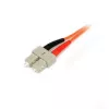 StarTech.com cavo in fibra ottica 1m - patch cord in fibra ottica multimodale duplex 50/125 - LSZH - LC/SC