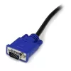 StarTech.com cavo KVM USB VGA 2-in-1 ultra thin 10 ft, 3 m, VGA, nero, USB, USB A + VGA, VGA