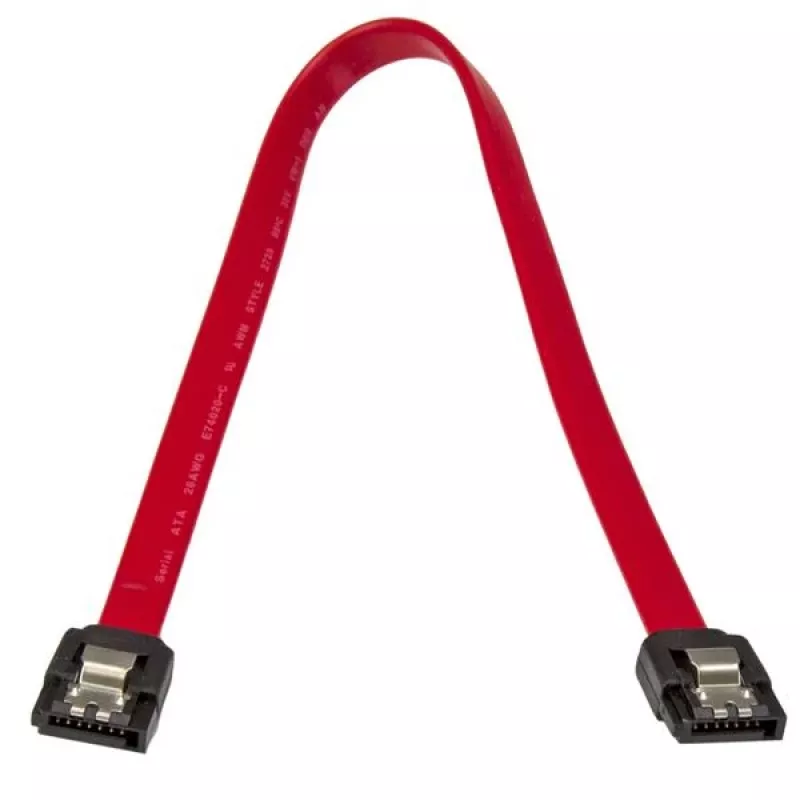 StarTech.com cavo SATA latching 12 pollici, 0,304 m, SATA III, SATA 7 pin, SATA 7 pin, maschio/maschio, rosso