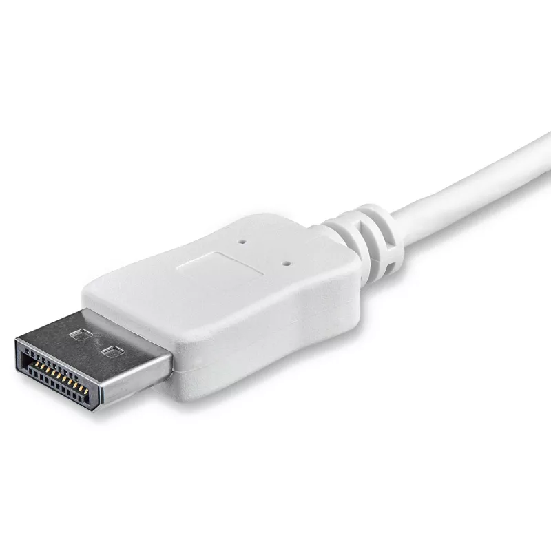 StarTech.com cavo USB-C a DisplayPort 1.2 da 1 m 4K 60 Hz – cavo adattatore USB-C a DisplayPort HBR2 – cavo video da USB Type-C DP Alt Mode a monitor DP – funziona con Thunderbolt 3 – bianco