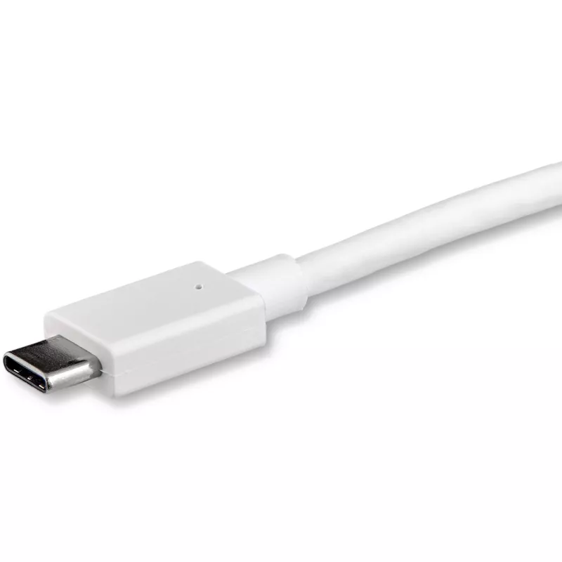 StarTech.com cavo USB-C a DisplayPort 1.2 da 1 m 4K 60 Hz – cavo adattatore USB-C a DisplayPort HBR2 – cavo video da USB Type-C DP Alt Mode a monitor DP – funziona con Thunderbolt 3 – bianco