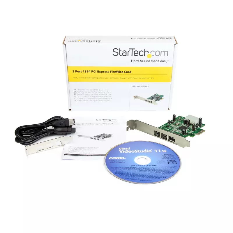 StarTech.com scheda adattatore FireWire PCI Express 3 porte 2b 1a 1394