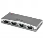 StarTech.com hub adattatore USB a seriale RS232 DB9 a 4 porte, USB, seriale, argento, plastica, CE, FCC, RoHS, 1 W