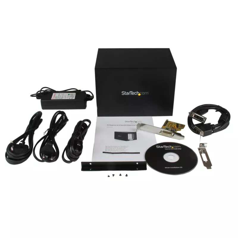 StarTech.com sistema di espansione PCI Express a 4 slot PCI, nero, CE, FCC, RoHS, 12 V, 3 A, 0 - 55 °C, -40 - 75 °C