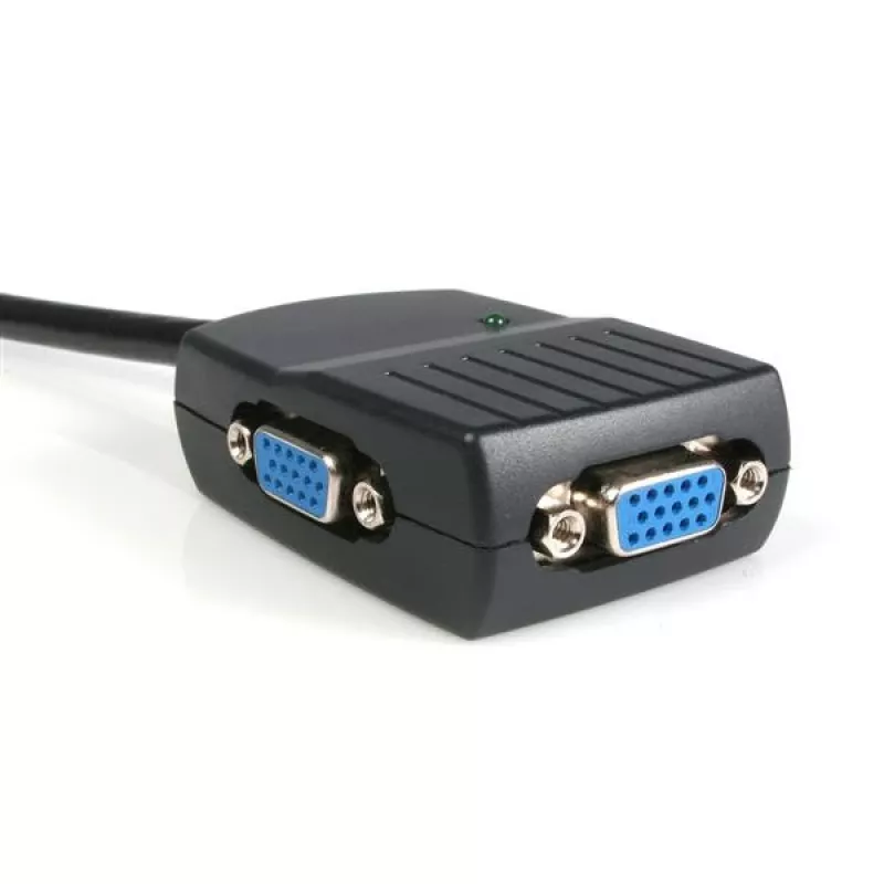 StarTech.com splitter video VGA a 2 porte – alimentato via USB, VGA, 2x VGA, 2048 x 1536 pixel, nero, plastica, 61 m