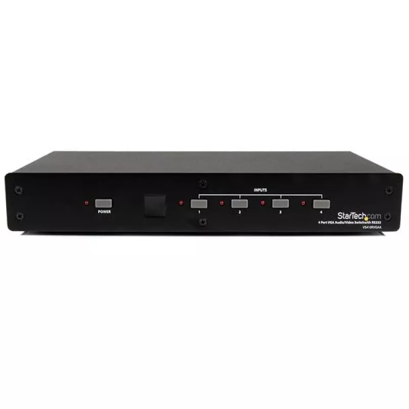 StarTech.com switch video-audio VGA a 4 vie con controllo RS232