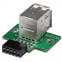 StarTech.com adattatore per header scheda madre USB a 2 porte, IDC, USB 2.0, nero, verde, acciaio inossidabile, 20 mm, 125 mm, 230 mm