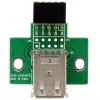 StarTech.com adattatore per header scheda madre USB a 2 porte, IDC, USB 2.0, nero, verde, acciaio inossidabile, 20 mm, 125 mm, 230 mm