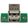 StarTech.com adattatore per header scheda madre USB a 2 porte, IDC, USB 2.0, nero, verde, acciaio inossidabile, 20 mm, 125 mm, 230 mm