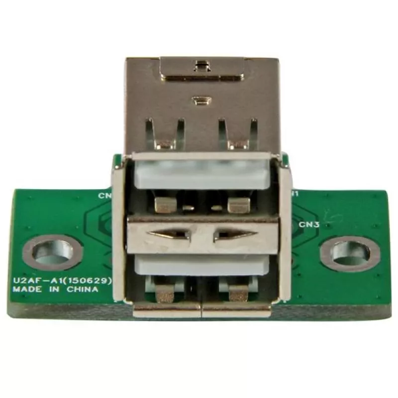 StarTech.com adattatore per header scheda madre USB a 2 porte, IDC, USB 2.0, nero, verde, acciaio inossidabile, 20 mm, 125 mm, 230 mm