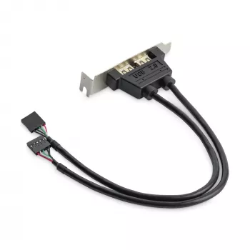 StarTech.com adattatore per slot low-profile USB-A femmina a 2 porte