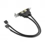 StarTech.com adattatore per slot low-profile USB-A femmina a 2 porte