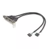StarTech.com adattatore per slot low-profile USB-A femmina a 2 porte