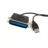 StarTech.com adattatore USB a parallela per stampante da 10 ft – M/M, nero, Centronics, USB Type-A, 30,5 m, maschio/maschio, CE, RoHS