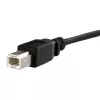 StarTech.com cavo USB panel mount da 1 ft B a B – F/M, 0,3 m, USB B, USB B, USB 2.0, 0,48 Gbit/s, nero