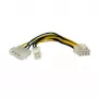 StarTech.com adattatore per alimentazione EPS da 4 pin a 8 pin da 15,2 cm con LP4 - maschio/femmina