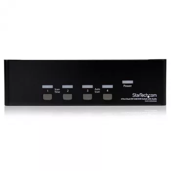 StarTech.com switch KVM USB Dual-DVI a 4 porte con audio e hub USB 2.0