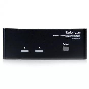 StarTech.com switch KVM DVI VGA dual monitor USB a 2 porte con audio e hub USB 2.0