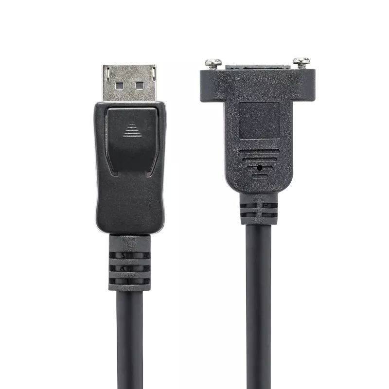 StarTech.com cavo DisplayPort panel mount da 1 m - 4K x 2K - cavo di prolunga DisplayPort 1.2 maschio a femmina - cavo di prolunga video DP con connettore DP panel mount - cavo monitor DP