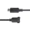StarTech.com cavo DisplayPort panel mount da 1 m - 4K x 2K - cavo di prolunga DisplayPort 1.2 maschio a femmina - cavo di prolunga video DP con connettore DP panel mount - cavo monitor DP