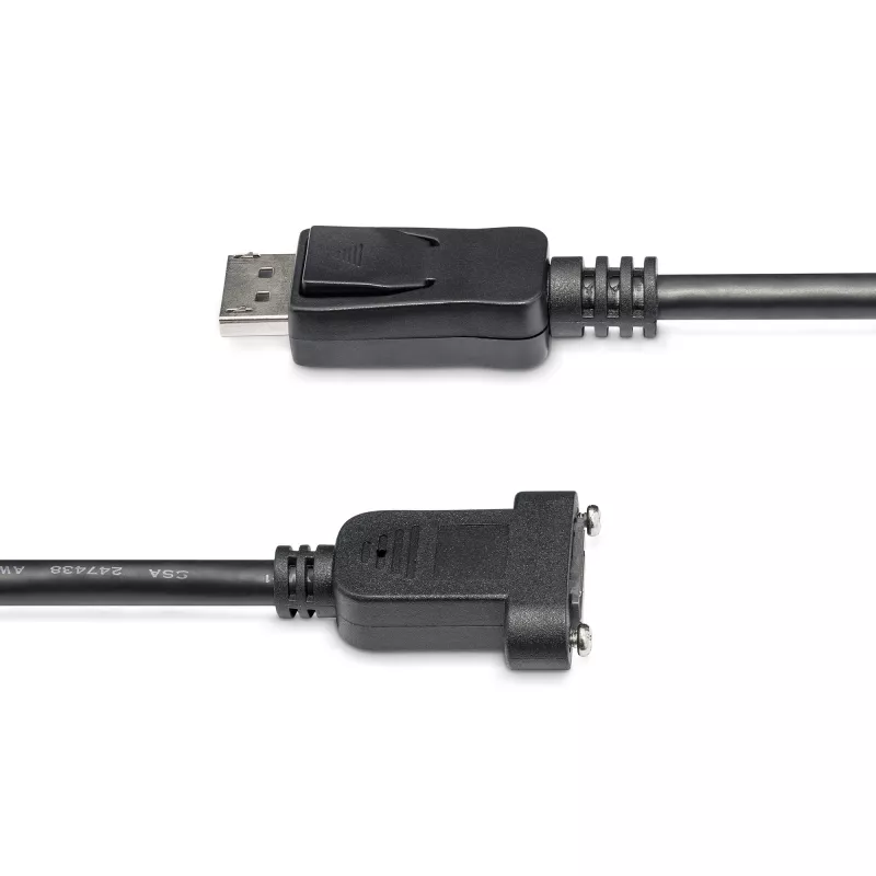 StarTech.com cavo DisplayPort panel mount da 1 m - 4K x 2K - cavo di prolunga DisplayPort 1.2 maschio a femmina - cavo di prolunga video DP con connettore DP panel mount - cavo monitor DP