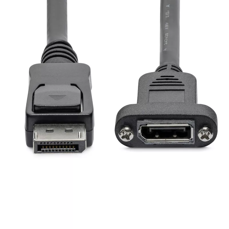 StarTech.com cavo DisplayPort panel mount da 1 m - 4K x 2K - cavo di prolunga DisplayPort 1.2 maschio a femmina - cavo di prolunga video DP con connettore DP panel mount - cavo monitor DP