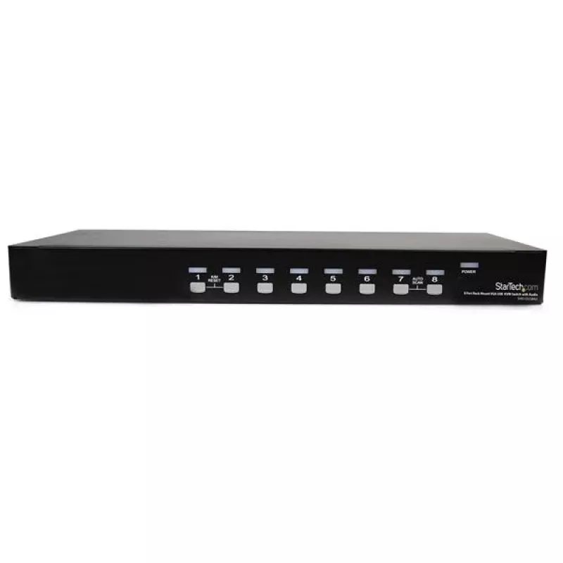 StarTech.com switch KVM USB VGA rackmount a 8 porte con audio (cavo audio incluso)