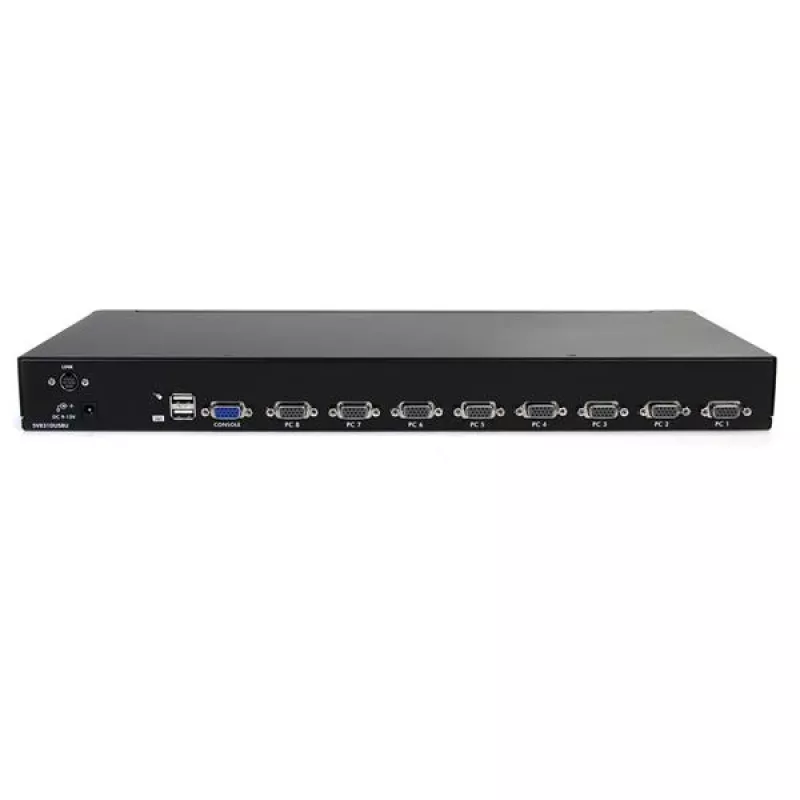 StarTech.com switch KVM USB rackmount 8 porte 1U con OSD, 1920 x 1440 pixel, montaggio a rack, 1U, nero
