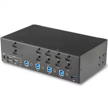 StarTech.com switch KVM HDMI a 4 porte – 4K 30Hz – doppio display